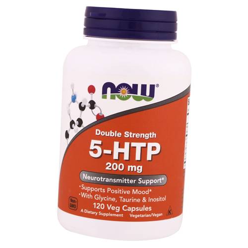 Гидрокситриптофан, 5-HTP 200, Now Foods  60вегкапс (72128017)