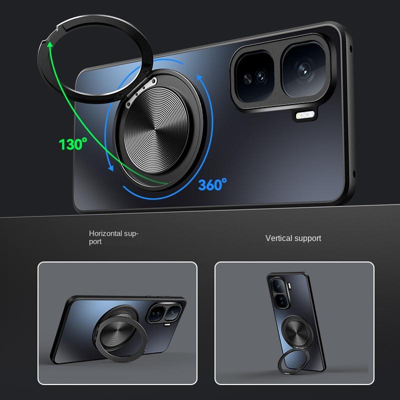 Жесткий матовый чехол-бампер с кольцом и магнитом для VIVO IQOO Neo 10 Pro Plus, защитная задняя крышка для корпуса телефона IQOO Neo 10 10 Pro+