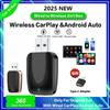 Carplay Android Wireless 2-In-1 Adapter Car Gadget Smart Magic Box Plug and Play 5Ghz Wifi Plug and Play Seconds Link