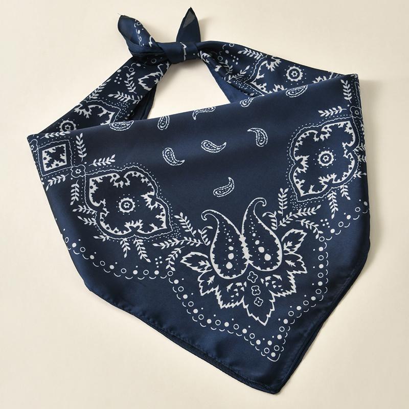 Newest Cashew Printed Hijab Bandana Fashion Cotton Square Scarf Headband Fancy Kerchief Muslim Headscarf