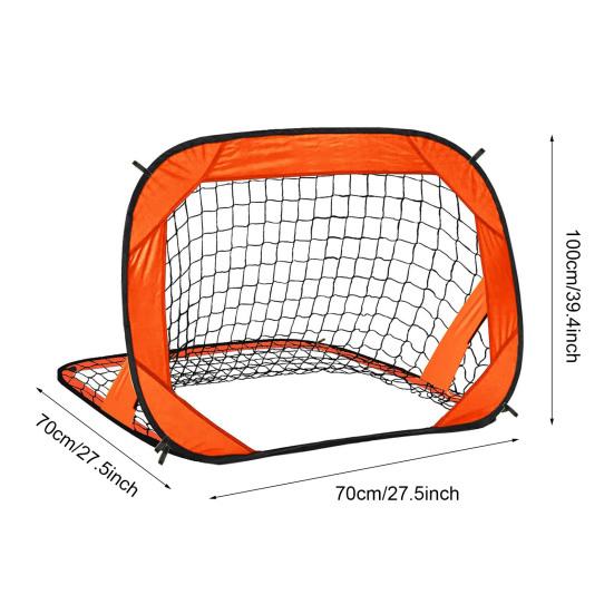 Футбольные ворота для детей, складная сетка для футбольных ворот, тренировочная сетка для игры в футбол в помещении и на открытом воздухе с сумкой для переноски для тренировок по футболу на пляже, заднем дворе и в парке