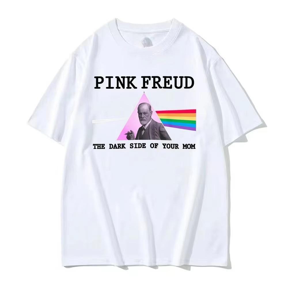 2026 Funny Pink The Dark Side Of Your Mom Parody T Shirt Unisex Wounisex Fashion Retro Short Sleeve Tshi