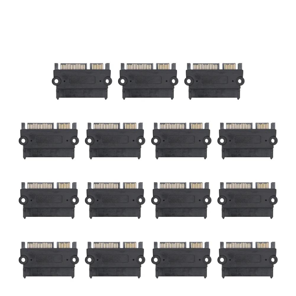 Конвертер 7+15 Pin Папа-Мама 22 Pin Адаптер Питания и Данных SATA на SATA Разъем-Адаптер Передачи Данных и Питания 1-20 ШТ.