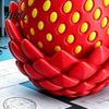 Игрушка-дракон с гибкими суставами Яйцо-клубника Подвижный дракон 3D-печатная фиджет