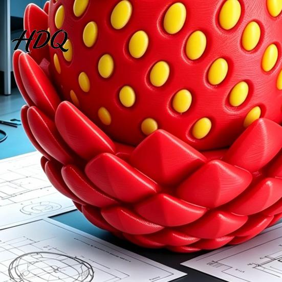 Игрушка-дракон с гибкими суставами Яйцо-клубника Подвижный дракон 3D-печатная фиджет