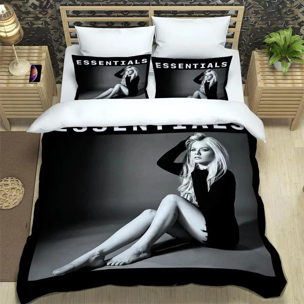 2026 Avril Lavigne Bedding Set Single Twin Full Queen King Size Bed Set Adult Bedroom Duvetcover Sets Personality Bed Sheet Set