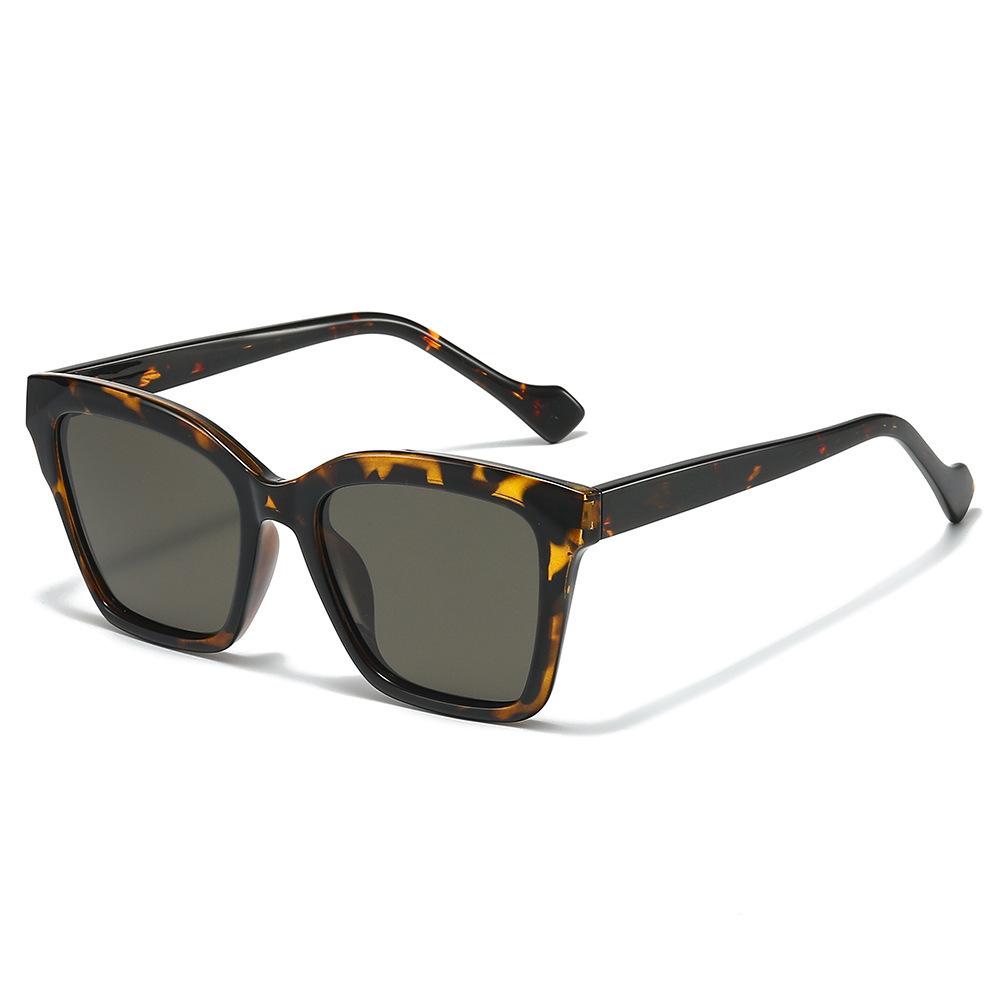 Square large frame plate foot driving polarized glasses high quality ferrule sunglasses men's polarized sunglasses