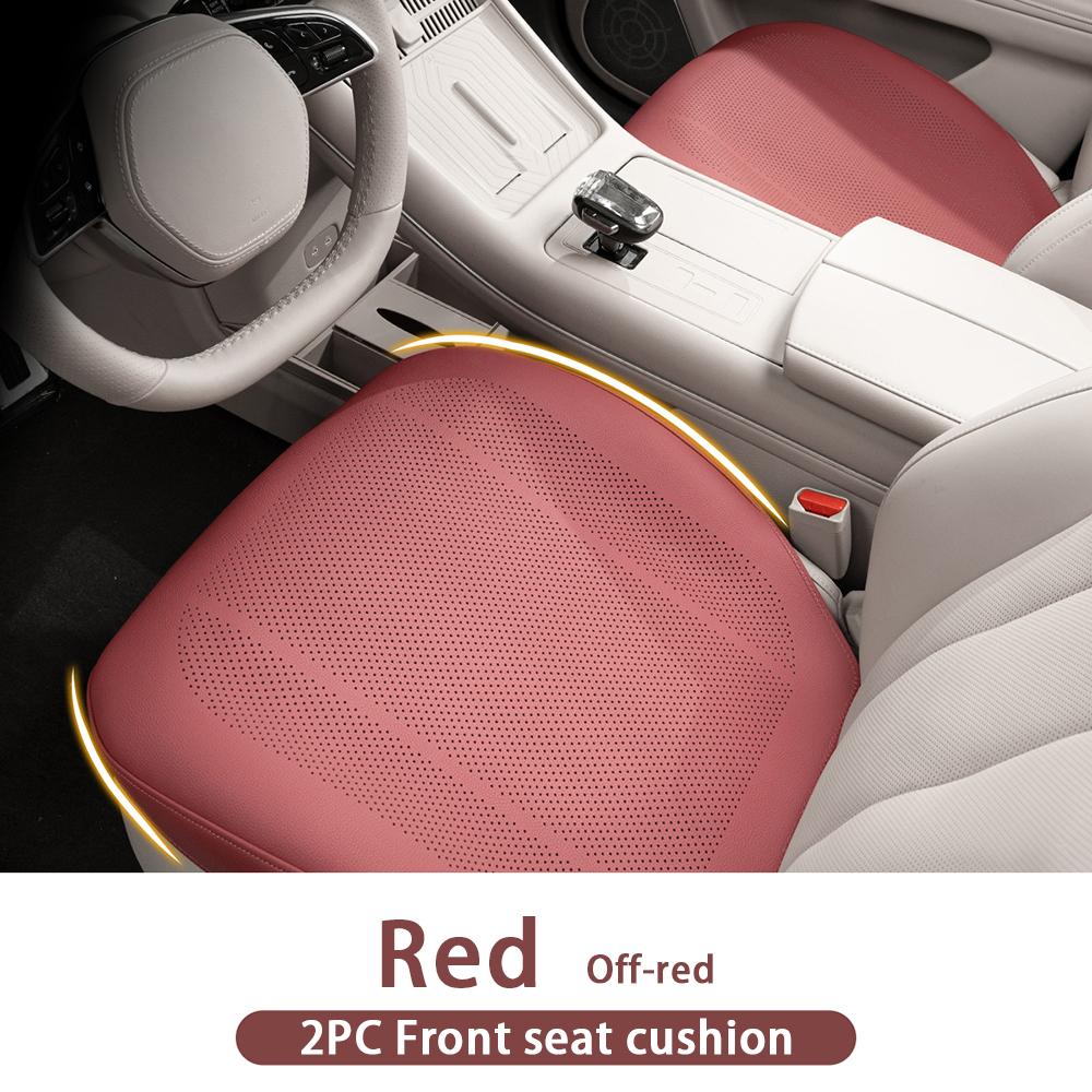 Four Season Universal Car Seat Cushion Leather Protector Mat Breathable High Rebound Sponge Seat Cover Interior Accessories