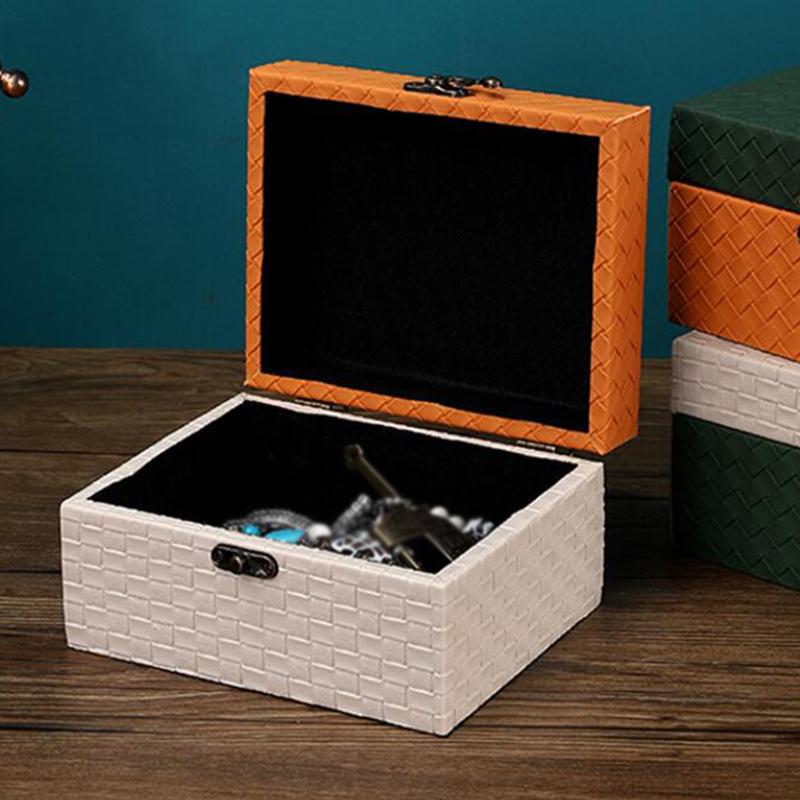 Винтажная шкатулка для украшений большой вместимости из искусственной кожи с зеркалом, органайзер для хранения украшений: ожерелий, колец, серег, дорожный кейс для демонстрации