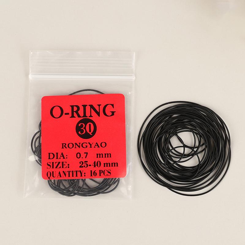 1Pack 0.5/0.6/0.7/0.8Mm Watch O-Ring Waterproof Rubber Watch Back Cover Gaskets