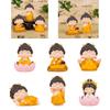 Buddha Statue Portable Ornament Mini Sculpture for Hotel Bookshelf Bedroom