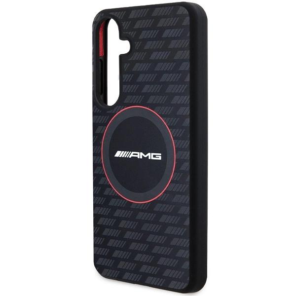 Amg Silicone Carbon Pattern Magsafe Case For Samsung Galaxy S24 - Black