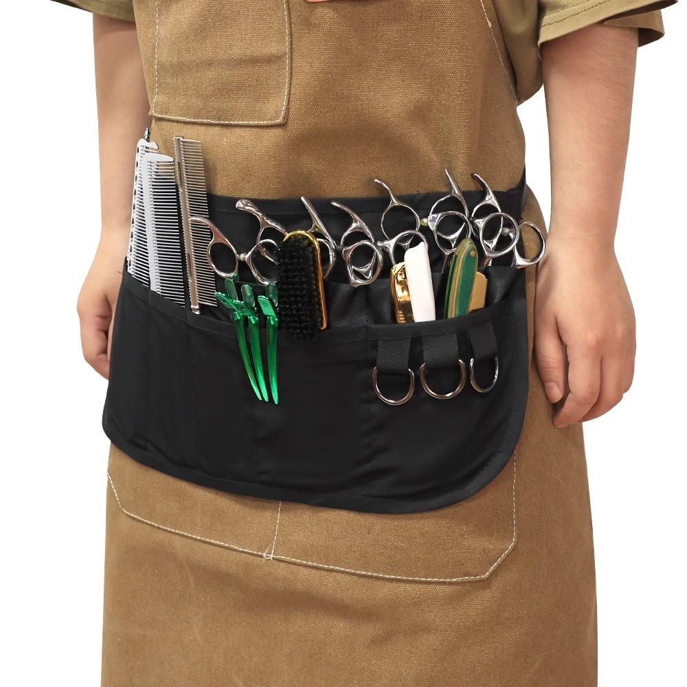 Artist Belt Strap 2 Arrays Apron Bag Waterproof Hair Stylist Half Apron for Women