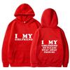 I Love My Girlfriend and I Love My Boyfriend Printed Hoodie Couple Fashion Sports Shirt Harajuku Casual Top