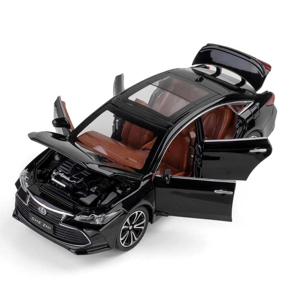 1/24 TOYOTA Avalon игрушечная машинка для детей литая металлическая модель миниатюрная звук свет двери открываются коллекция подарок для детей