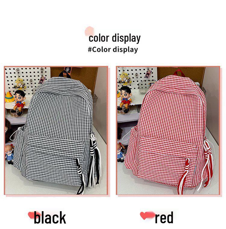 2025 High-Capacity Stylish Backpack for Girls - Schoolbag for Junior and Senior High Students