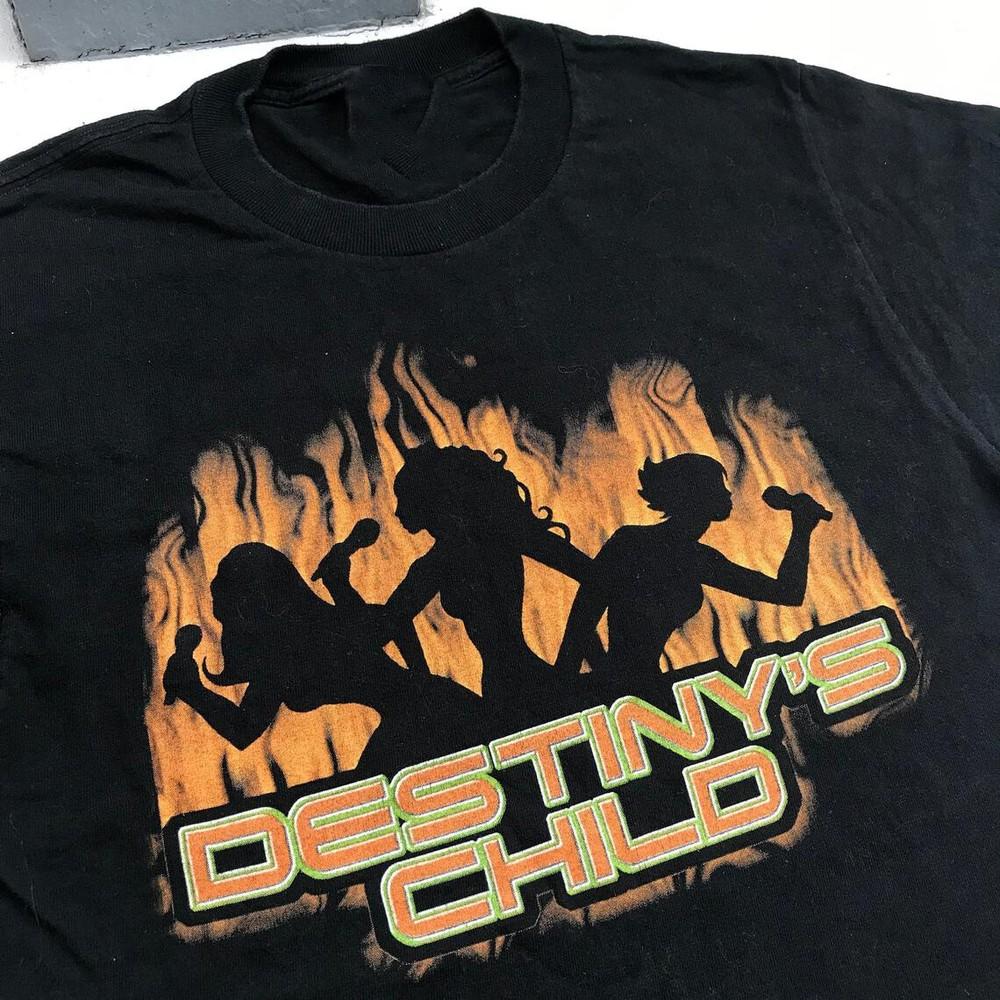 Rare Destiny's Child Band American Short Sleeve Black Men All Size T-Shirt Unisex T-Shirt