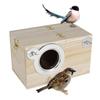 Wood Bird House Nest Birds Breeding Mating Box Outdoor Bird Feeder Parrot Cages Pet Accessories Home Balcony Decoration