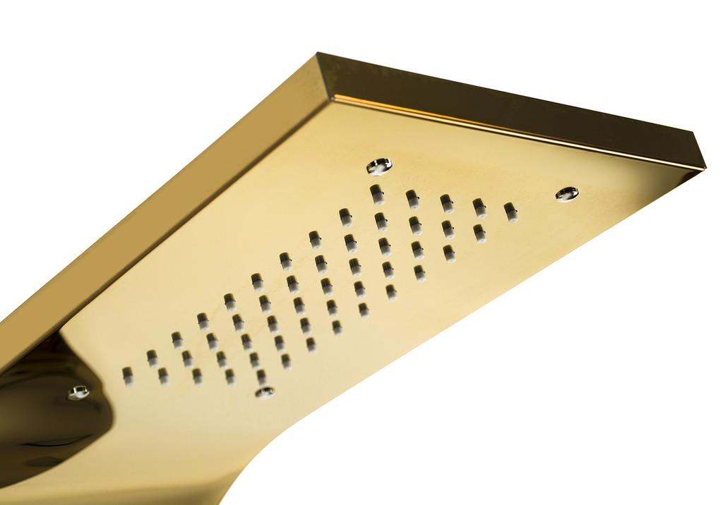 GOLD shower panel faucet