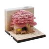 3D Tree House блокнот бумажная скульптура модель гладкий письменный стол календарь семейный блокнот для заметок с