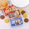 Персонализированный ластик в форме печенья в штучной упаковке, канцелярские принадлежности для творческого обучения