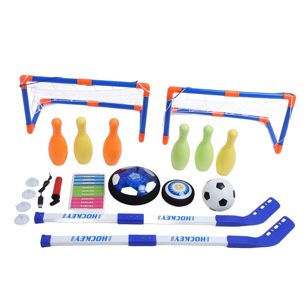 Парящий футбольный мяч для боулинга, набор игрушек 3 в 1, плавающий воздушный футбольный хоккейный мяч, игрушки для дома