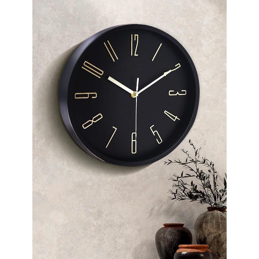 Luxury Finish Modern Wall Clock with Silent Non-Ticking Quartz Sweep Movement – 1pc|12 Inch|Decorative Analog Clock for Home,