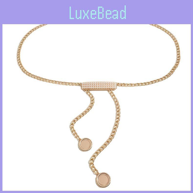 Waist Chain Metal Women With Pearl Buckle For Elegant Summer Outfits Winter