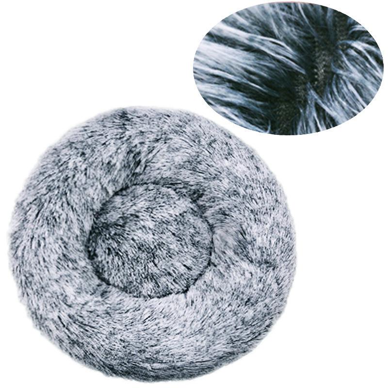 40-90cm Fluffy Dog Bed For Large Round Dog Bed Super Soft Cat House Plush Cat Nest Winter Warm Dog Pet Bed