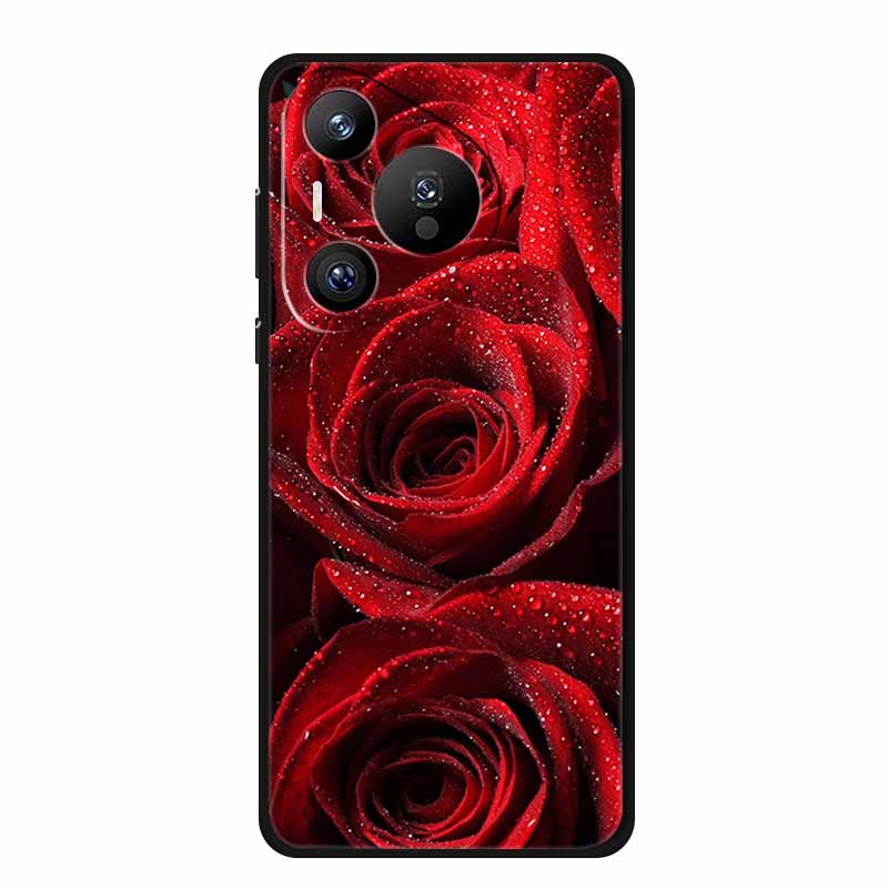 Чехол для телефона Huawei Pura 70 Pro Модный Черный Силиконовый Мягкий Задний Чехол-Крышка Для Huawei Pura 70 Pro Чехол 70Pro Pura70 Pro Корпус
