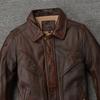 Мужская куртка из натуральной коровьей кожи Настоящая коровья Свободный Оверсайз Стиль Пальто Мужская одежда Весна Осень