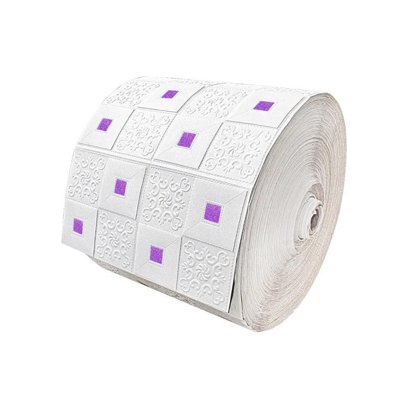 3/5/10 м 3D Самоклеящиеся обои Непрерывные Водонепроницаемые Наклейки на кирпичную стену Гостиная Спальня Детская комната Домашнее украшение