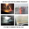 Car Glass Oil Film Remover Remove Stubborn Oil Film Dirt Stain Anti Smear Not Scratch Glass Restore Clarity Car Glass Cleaner