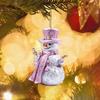 8cm Pink Snowman Hanging Pendants Christmas Decorations Xmas Tree Pink 2D Acrylic Ornaments Home Holiday Decoracion 2025 Navidad