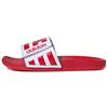Neo Adilette Comfort Adjustable Cartoon Letter Velcro Non-Slip Slide Sandals Unisex Footwear Red White FY3040