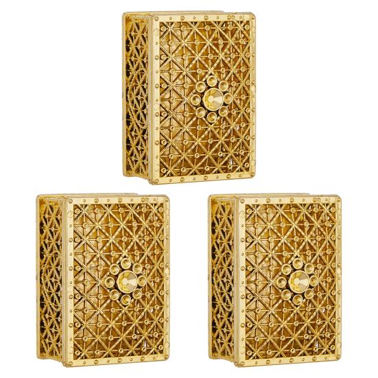 Винтажная шкатулка для украшений с ажурным узором, пластиковая коробка для конфет с золотым/серебряным покрытием, коробка для подарков на свадьбу/вечеринку, для колец, серег, ожерелий, принадлежности для девичника, дня рождения