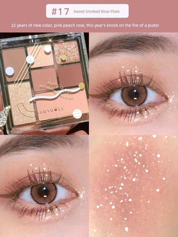 Judydoll Orange Blush Highlighter Multi-Use Cream for Contouring and Shading, Matte Face Brightening and Setting
