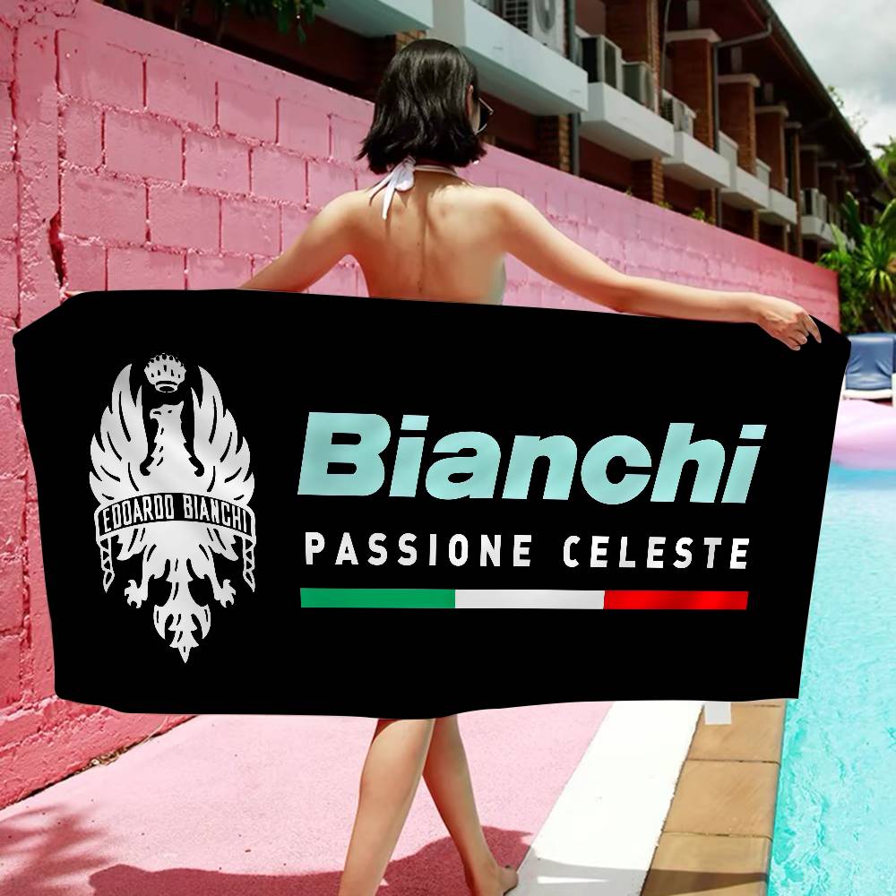 Ковер для гостиной Велосипед Bianchi Микрофибровое одеяло Быстросохнущие пляжные полотенца Большое Супервпитывающее полотенце-одеяло для бассейна
