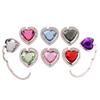 Heart Shaped Folding  Handbag Hook Bag Hanger Portable Foldable Table Hook Organizer Table Side Hooks Bag Accessories