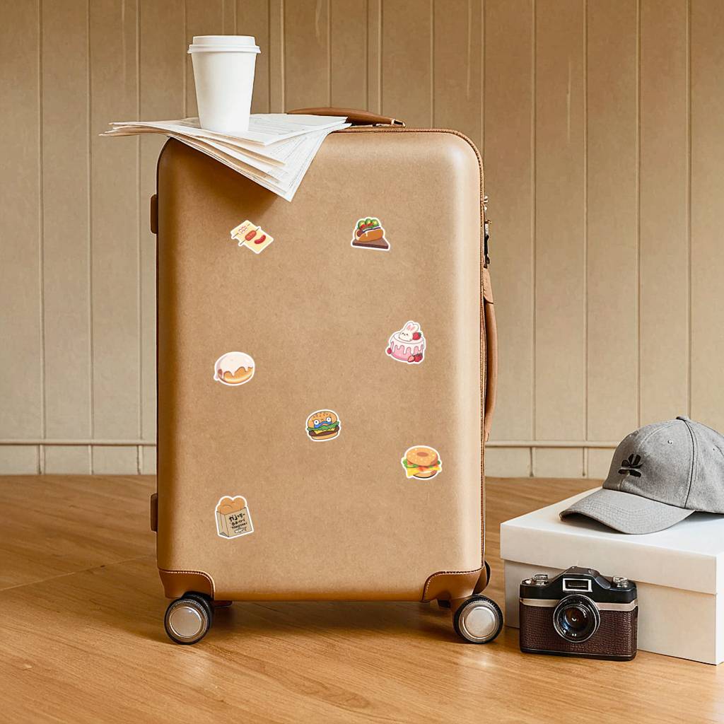 35pcs-50pcs Cartoon Cartoon Stickers Playful Dessert DIY Stickers Funny Stickers For DIY Phone Laptop Scrapbook Bike DIY Phone