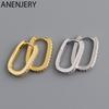 Женские модные ювелирные изделия U-образные серьги-кольца для мужчин и женщин, простые круглые серьги с микроинкрустацией цирконом, персонализированные ювелирные изделия