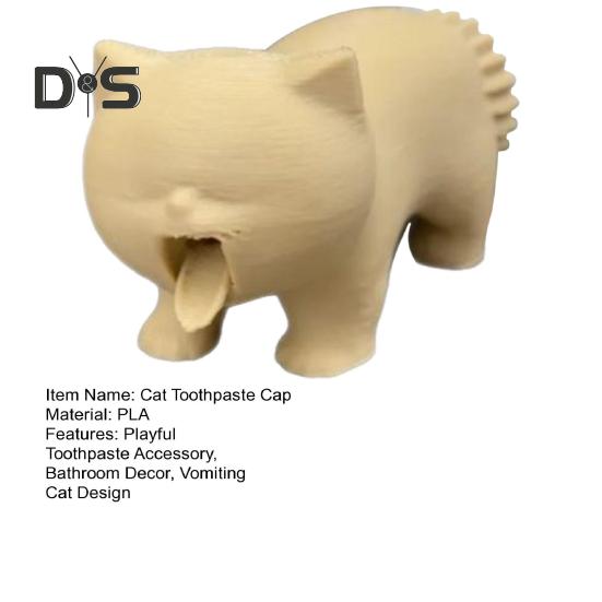 Насадка для зубной пасты для кошек, рвота, колпачок для зубной пасты для кошек, выдавливатель зубной пасты, дозатор зубной пасты в форме кошки для декора ванной комнаты