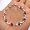 Garnet Bracelet, Natural Birthstone Jewelry, Silver Jewelry, 925 Sterling Silver, Handmade Jewelry