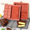 1/2/3Pcs Silicone Chocolate Mold Deep Dubai Thick Bar for Filling Large Candy Cake Mold for Stuffed Bar Reusable BPA-Free Multifunctional Baking
