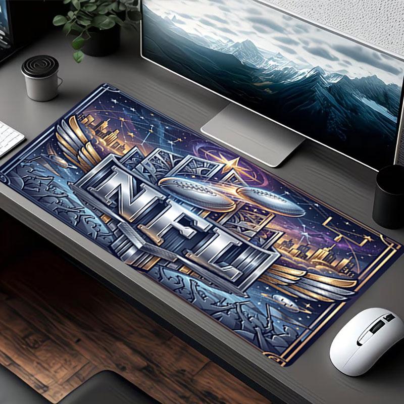 NFL Print Mouse Pad, for Keyboard Pad Laptop PC Mat for Office Home Use, Desk Decor, Perfect Birthday Gift for Gamers