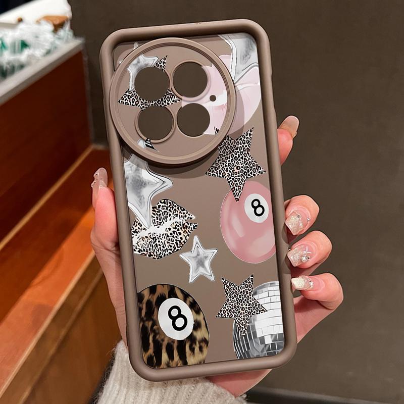 Vintage Leopard Print Stars Billiards Case For OnePlus 15 13 13T 12 Shockproof Bumper Silicone Cover For Oneplus Nord 5 13R 12R 11R 5G