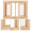 Mini Simulation Wooden Window Furniture for 1:12 Doll House Accessory