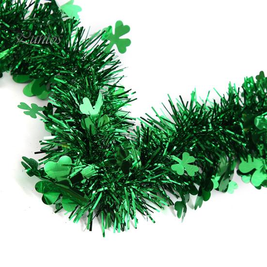 Шемрок Тинсел Стрит. Украшение стены ко Дню Святого Патрика создает шикарную атмосферу и уникальный реквизит для фотографий, высокопроизводительный подвесной кулон