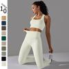 Seamless Gym Suits Women Yoga Set High Waist Pants Push Up Fitness Bra 2 Peice Set Sportswear