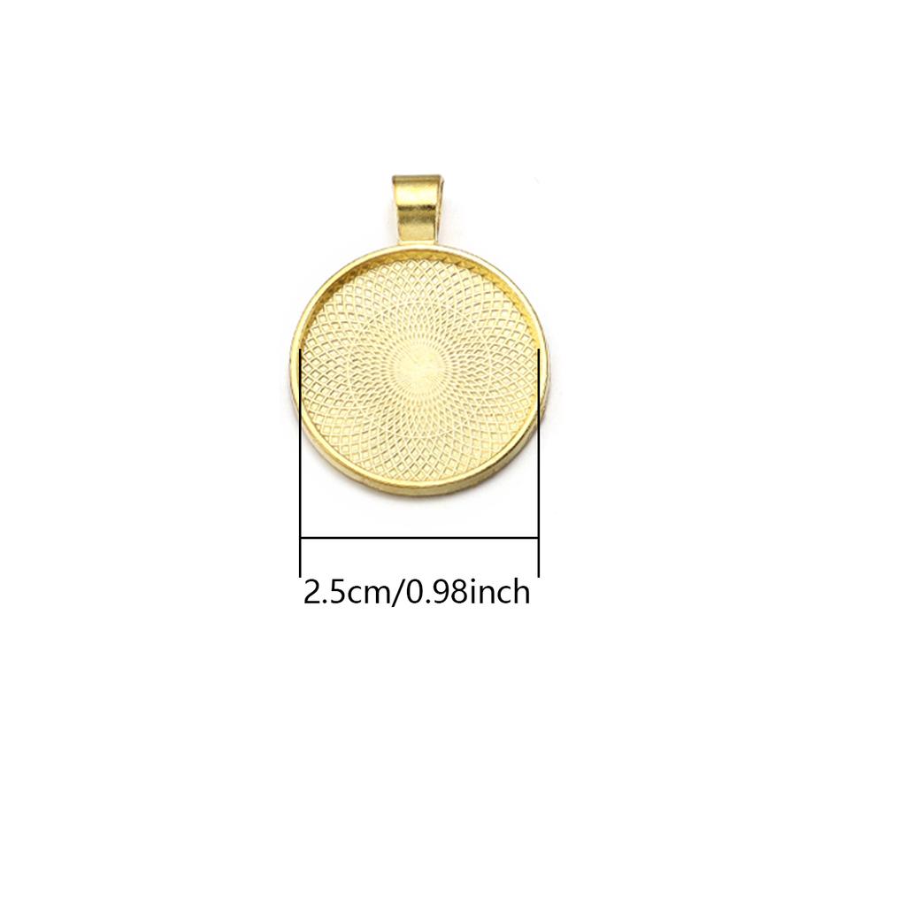 10pcs/lot Retro Style Blank Cabochon Base Trays Round Alloy Base Settings For DIY Jewelry Making Earring Necklace Accessories